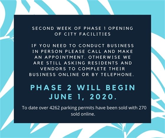 Phase 1 re-opening city