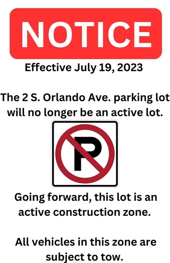 Parking - Text above