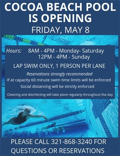 Pool open May 8