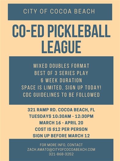 Sign up for Pickleball