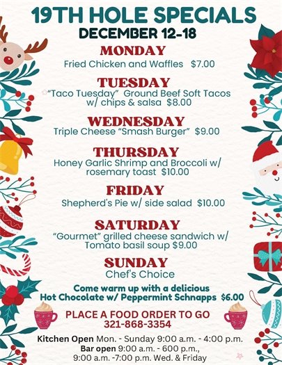 Weekly Specials