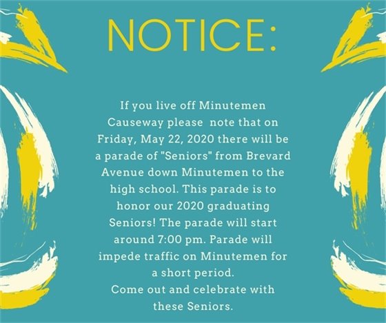 Parade notice