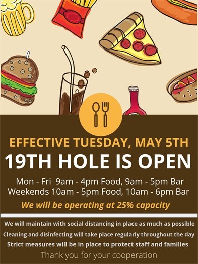 !9th Hole open