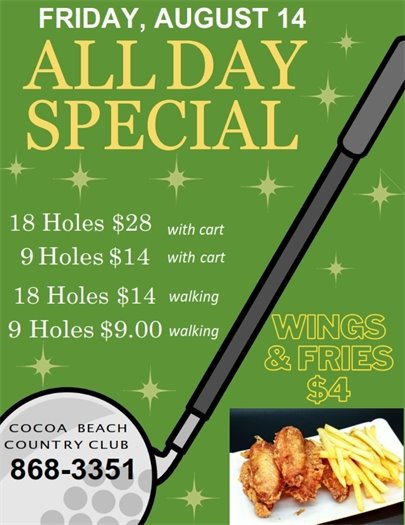Friday golf special