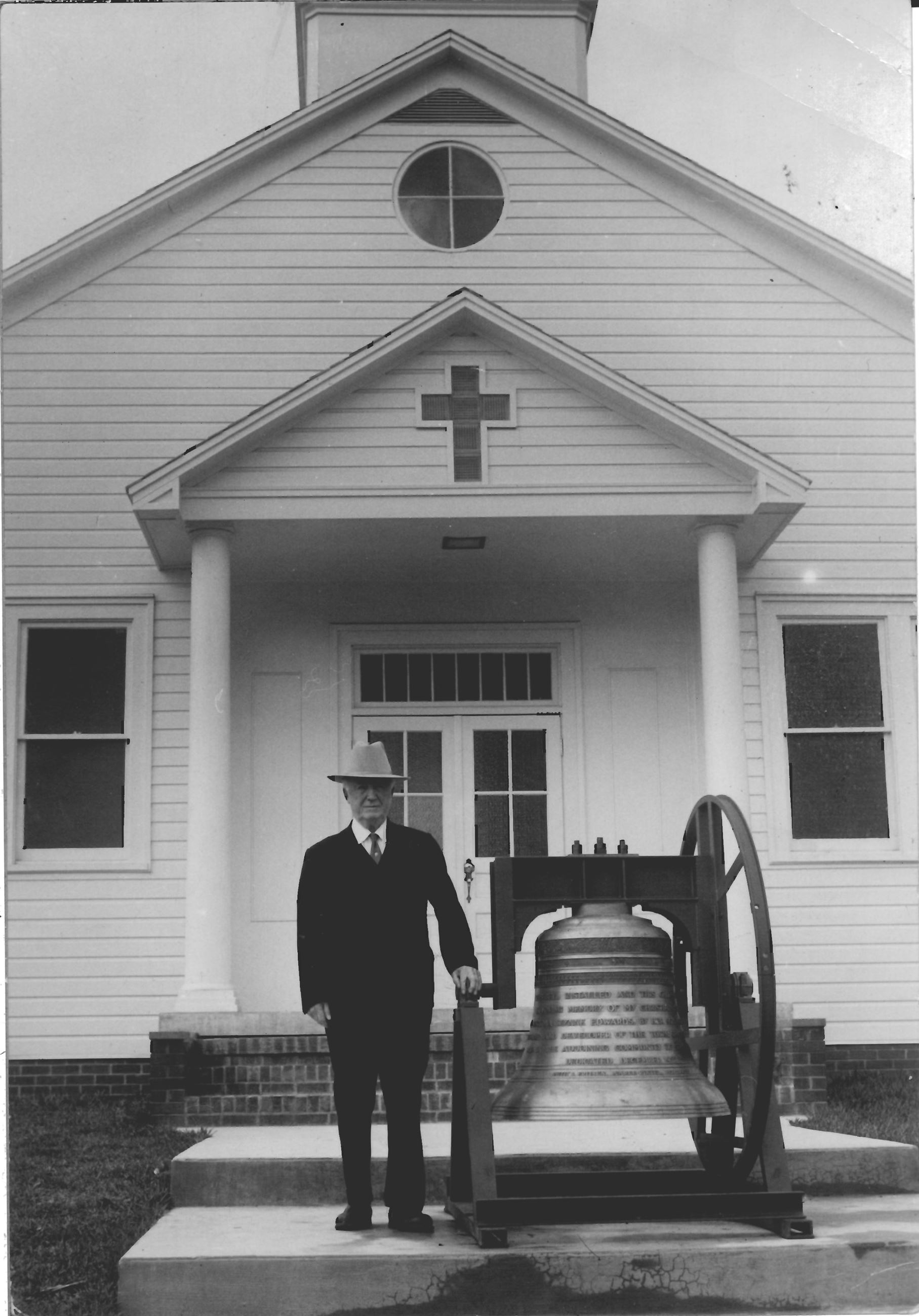 Gus Edwards and church - bell dedicated to his mother
