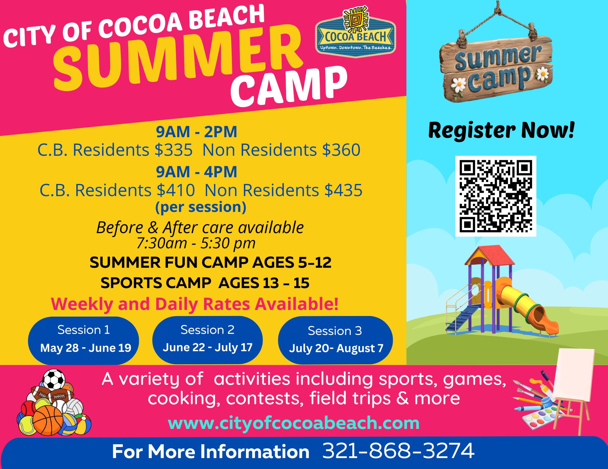 Summer Camp 2026 Flyer