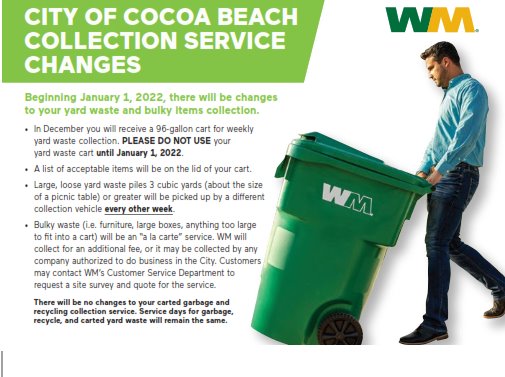 New yard waste containers