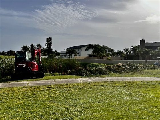 Cattail removal equipment