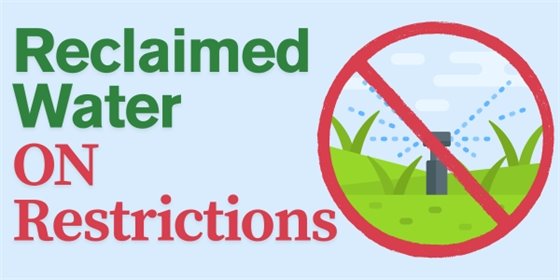 Reclaimed water on restrictions