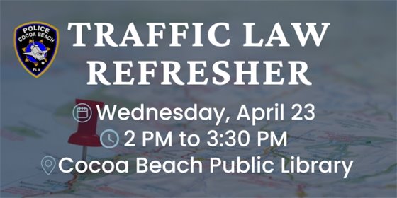 Information on post for Traffic Law Refresher