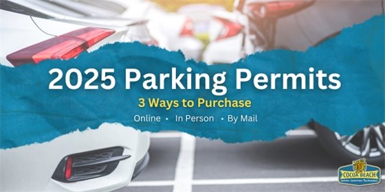 Parking Permits, three ways to purchase, online, in person, and by mail