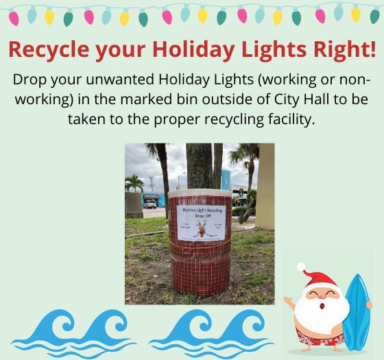 Recycle your Christmas lights