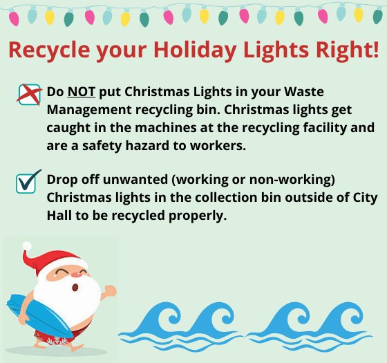 Recycle your non-working Christmas lights
