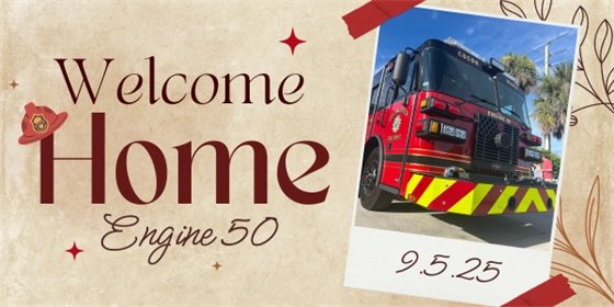 Welcome Home Engine 50
