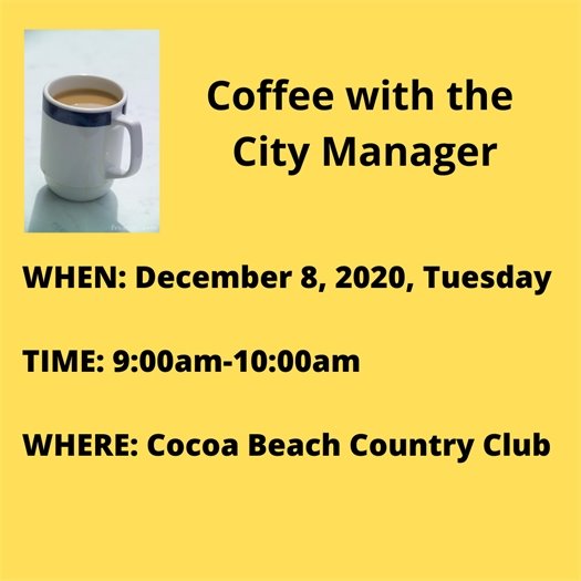 Coffee with the CM Dec.8 at CBCC