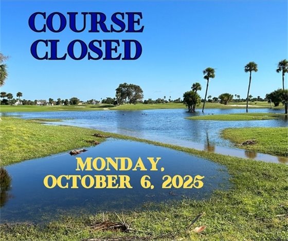 course closed, Monday October 6, 2025
