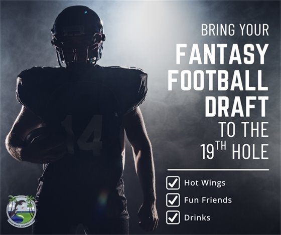 Bring your fantasy football draft to the 19th Hole