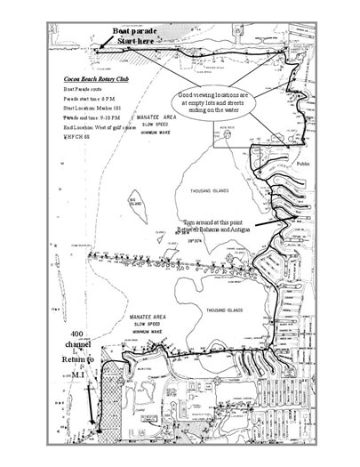 Boat parade map