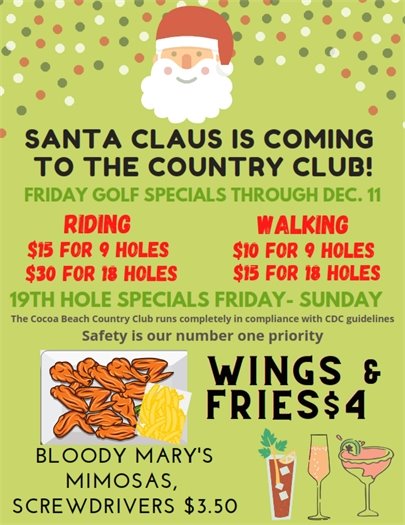 Golf and 19th Hole specials