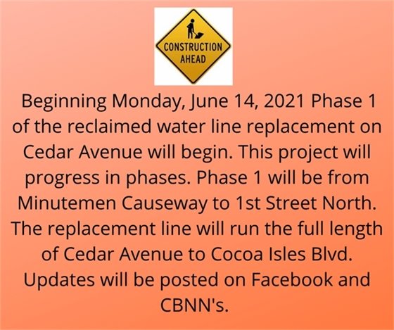 Reminder for project on Cedar