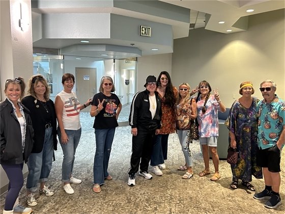 group picture of costume contest