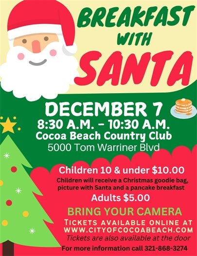 Information on Breakfast with Santa Flyer. Information found in post