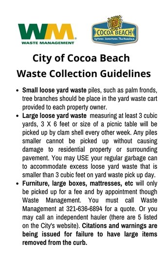 Waste guidelines