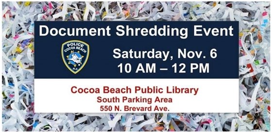 Shredding event Nov 6
