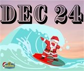 Surfing Santa December 24