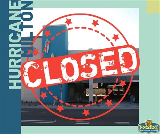 Parking garage closed