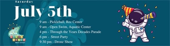 July 5th Party Astronaut