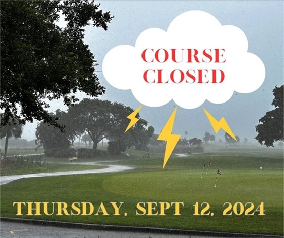 Course closed, Thursday Sept 12, 2024