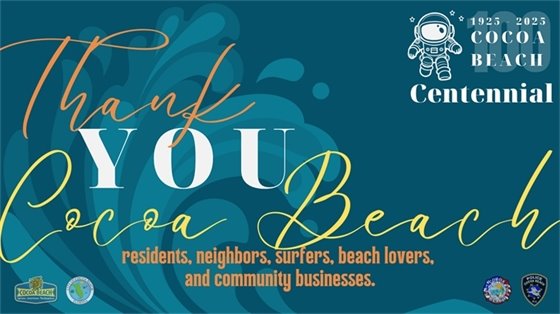Thank you, Cocoa Beach residents, neighbors, surfers, beach lovers, and community businesses.
