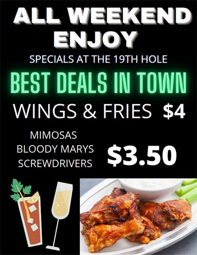 Play golf and eat wings