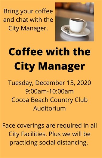 Coffee with the City Manager