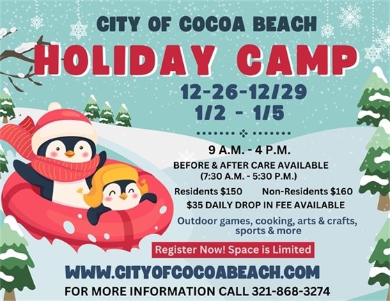 Winter camp is accepting registrations now. Details found in text in newsletter