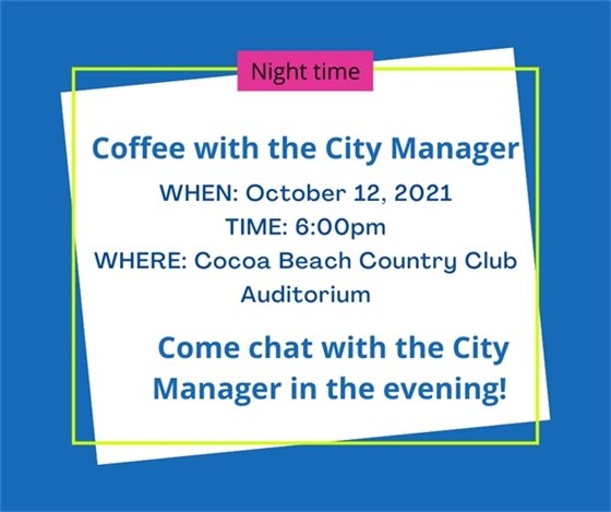 Coffee with the City Manager