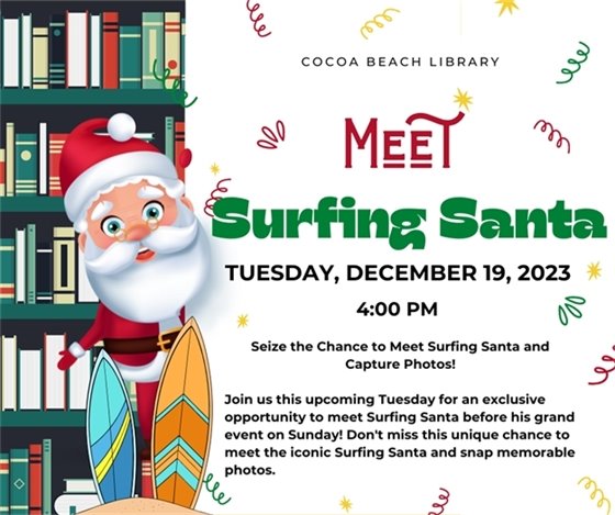surfing Santa
