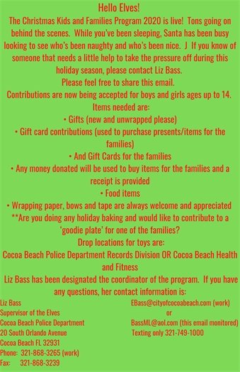 Donate for less fortunate.