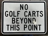 No Golf Cart