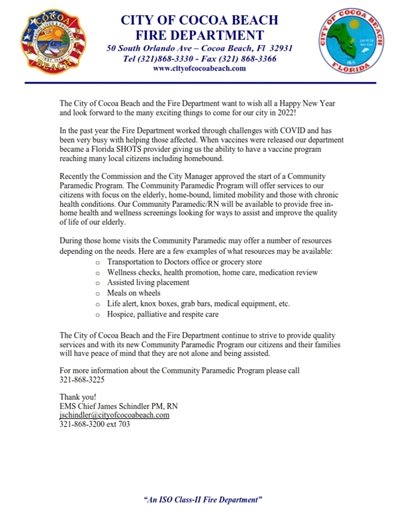 Community Paramedic Program