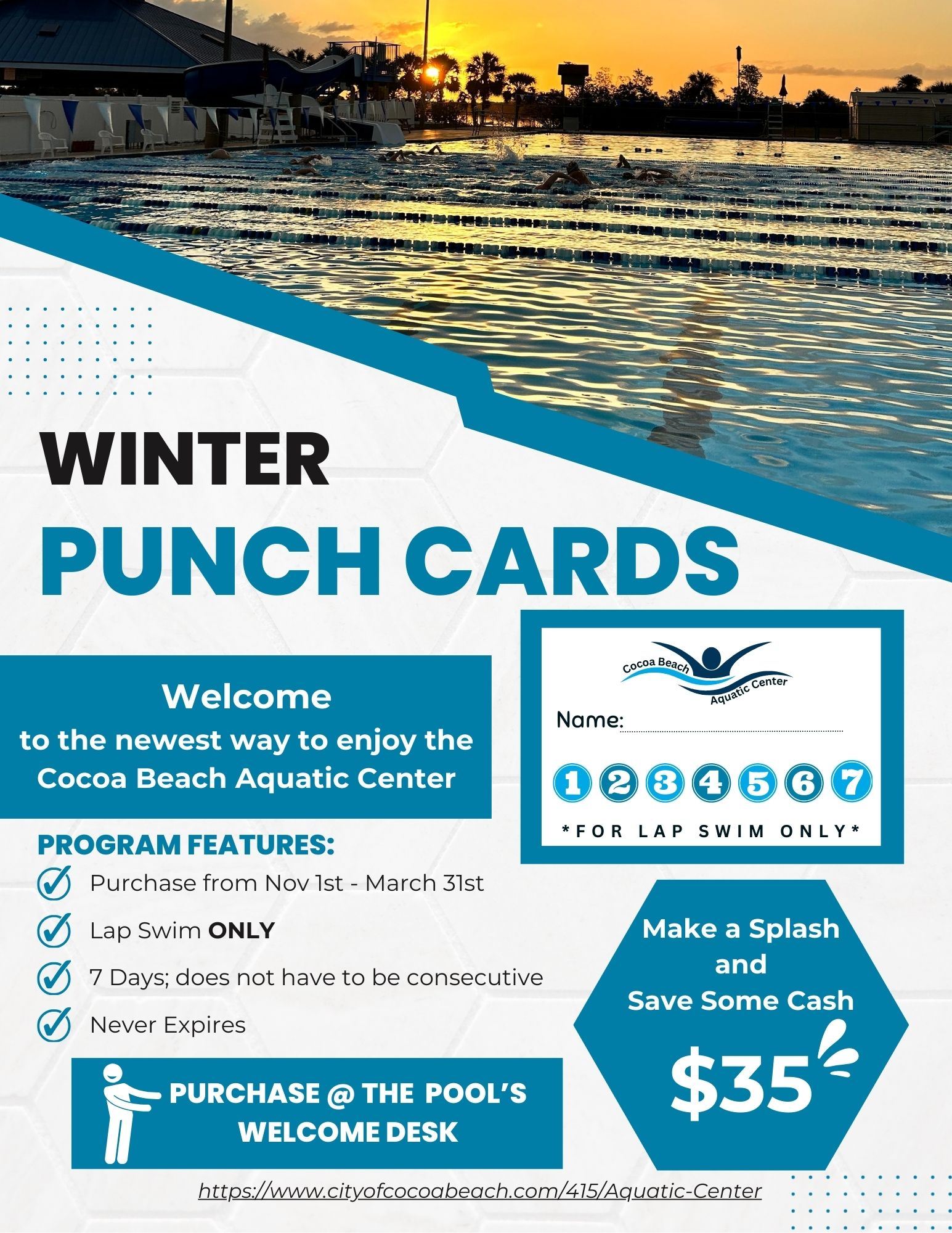 Winter Punch Card Flyer
