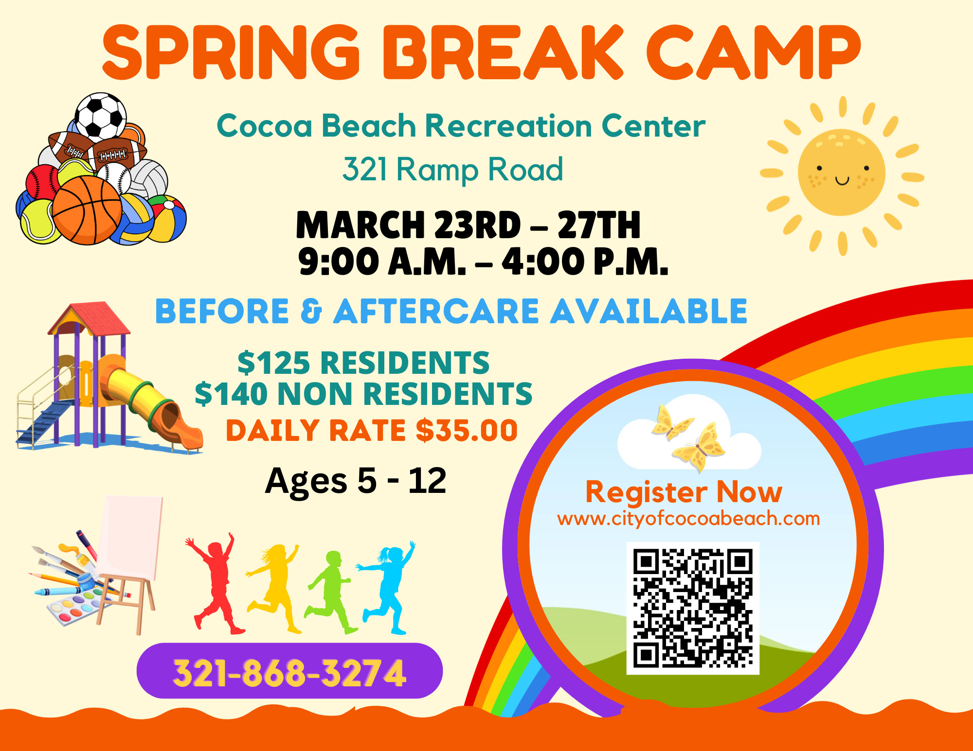 Orange And Purple Playful Kids Fun Day Instagram Post (11 x 8.5 in) (1)